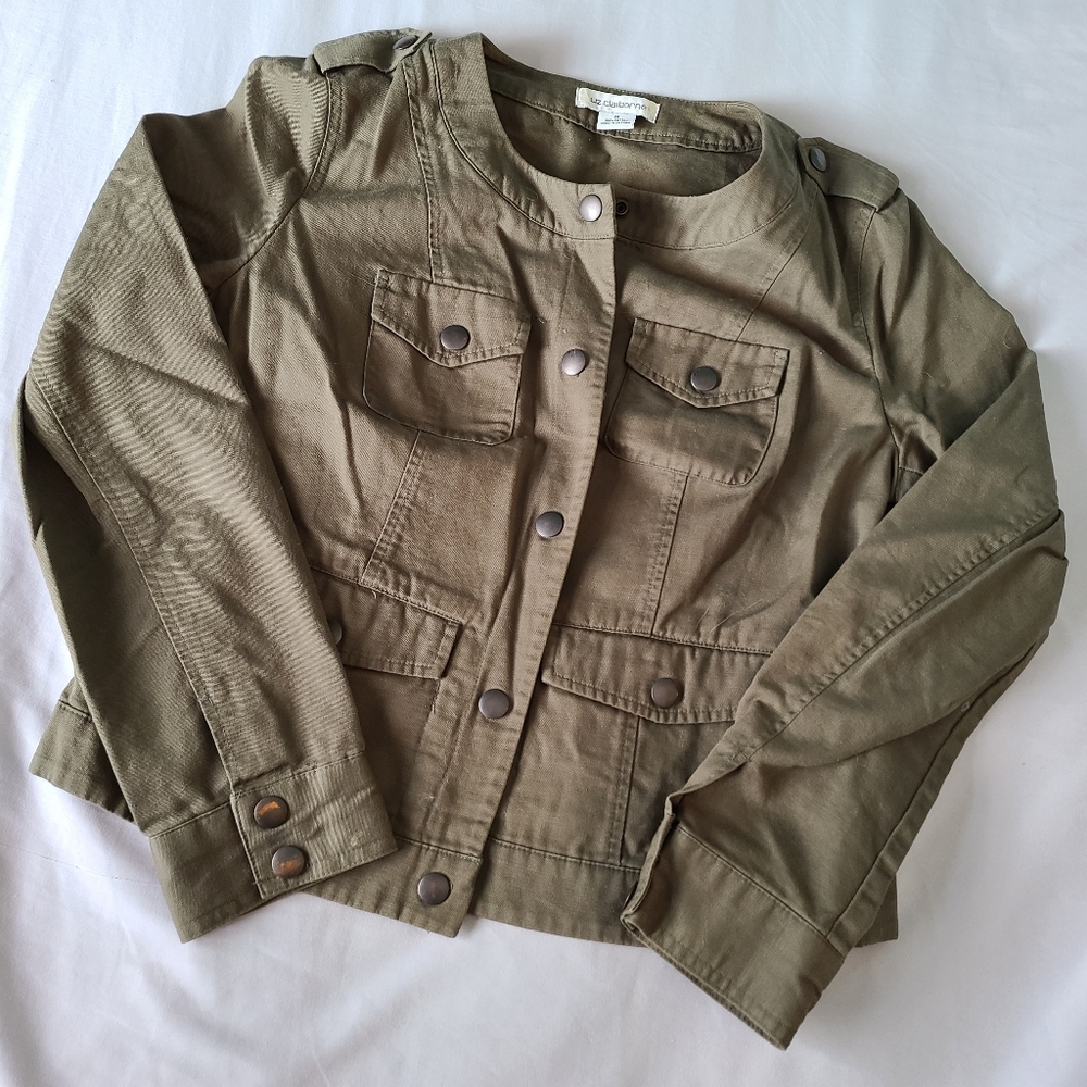 Army green Liz Claiborne jacket